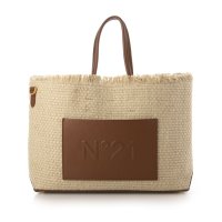 N21/ヌメロヴェントゥーノ N21 横型 ジュート ショッパーバッグ/507577557