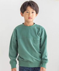 BeBe Petits Pois Vert/【店舗限定】エンボスポイント裏毛トレーナー(95~150cm)/507600187