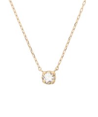 Samantha Tiara/K18 YG 一粒ダイヤモンドネックレス(中)/507600222