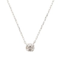 Samantha Tiara/K18 WG 一粒ダイヤモンドネックレス(中)/507600224