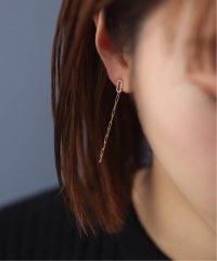 Lilas/《予約》オーバルダイヤクリップチェーンピアス K10（両耳）/507600949