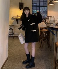 shopnikoniko/ショップニコニコ ShopNikoNiko ステンカラー トグルボタン ハーフダッフルコート 韓国カジュアル 海外女子 春 秋 冬 アウター コート ジャケット/507601237