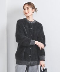 UNITED ARROWS/フォックス カシミヤ ダブルフェイス ミドルカーディガン BLACK/507601491