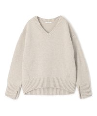 MACPHEE/【WEB限定】ラムカシミヤ Vネックプルオーバー/507601626