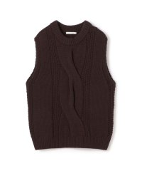 GALERIE VIE/ビッグケーブル クルーネックベスト/507601636
