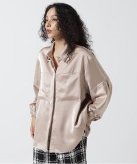 LHP/MANOF/マノフ/OUT POCKET SATIN SHIRTS/507600278