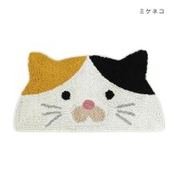 cinemacollection/シネマコレクション cinemacollection アニマルグッズ フロアマット マット セミサークル アニマル ミケネコ ねこ トモコーポレーション フリー/507604262