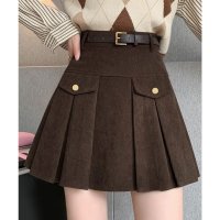 miniministore/ミニミニストア miniministore コーデュロイプリーツスカート ベルト付き/507605770