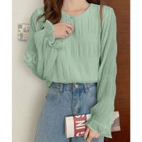 miniministore/ミニミニストア miniministore シャーリングブラウス 長袖トップス韓国風/507605776