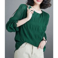 miniministore/ミニミニストア miniministore シャーリングブラウス 長袖トップス韓国風/507605776
