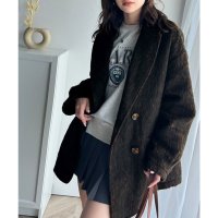 Classical Elf/クラシカルエルフ Classical Elf 気軽に羽織れる大人のアウター。ミックスシャギーダブルジャケットコート/507606201