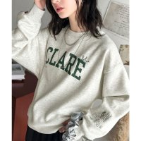 Classical Elf/クラシカルエルフ Classical Elf 《Javaジャバコラボ》トレンド感抜群！カレッジロゴ＆手書き風刺繍裏起毛スウェット/507606206