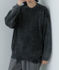 URBAN RESEARCH/URBAN RESEARCH iD　ストーンウォッシュダメージニット/507606287