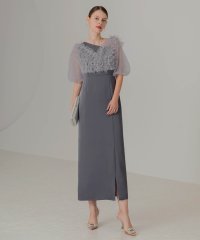 Leja/レジャ Leja 4wayチュールフリルボレロアシンメトリーIラインドレスワンピース美脚効果結婚式 パーティードレス 成人式 20代 30代 40代/507606454