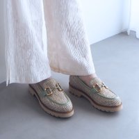 enchanted/エンチャンテッド enchanted メタリックアクセントタンクソールビットローファー/507606455