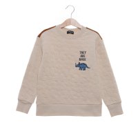 kladskap/クレードスコープ kladskap 恐竜刺繍キルトトレーナー/507607257