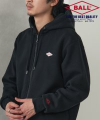 BALL/ボール BALL T/C裏起毛 ワッペン付き フルジップ パーカー ワンポイント アウター 羽織り 長袖 フード 64538/507607311