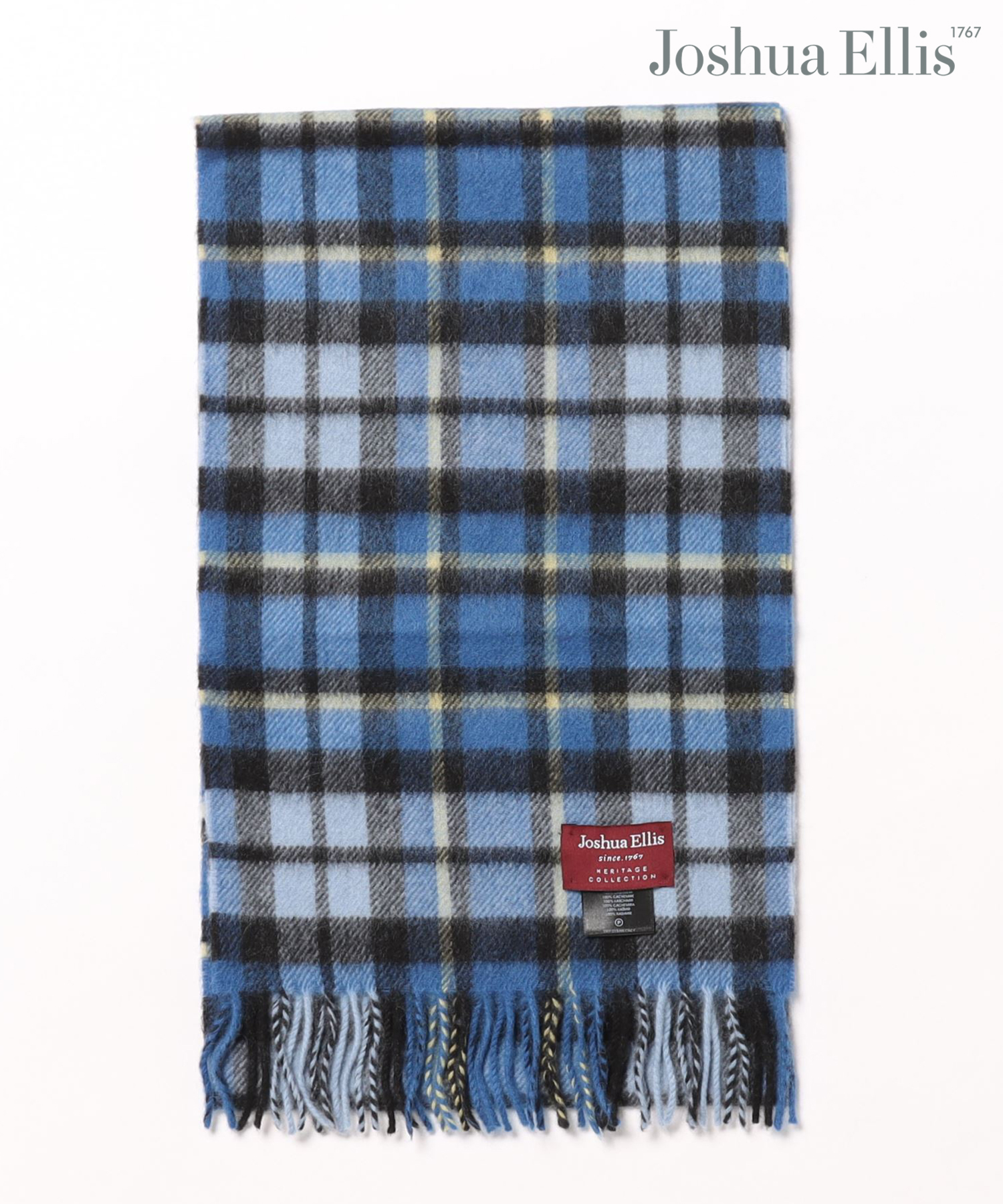 Joshua Ellis】ブリティッシュウールマフラー　180cm＊25cm Joshua Ellis マフラー 「Joshua Ellis」ブリティッシュウール