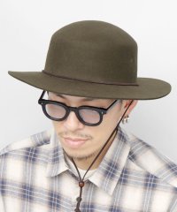 Req Hatter/レックハッター Req Hatter ハット サファリハット 帽子 あご紐付き ウール つば広 ワイドブリム 秋 冬 アドベンチャーハット/507607703
