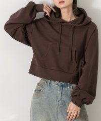 ad thie/アドティエ ad thie 【2024AW新作】ポケット付き 裏毛ショートフーディー/507609804