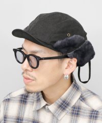 Req Hatter/レックハッター Req Hatter キャップ ハンターキャップ ファーキャップ ファー付きキャップ イヤーマフ 帽子 つば短め 耳当て付/507609824