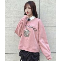 F.i.n.t/フィント F i.n.t カレッジロゴ刺繍スウェット【洗える】/507610630