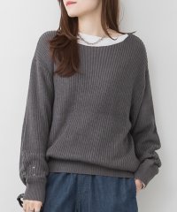 atONE/アットワン atONE ボートネック畔編みセーター/507611474