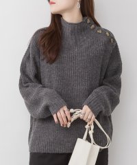 atONE/アットワン atONE バルキーサイドボタンハイネックセーター/507611478