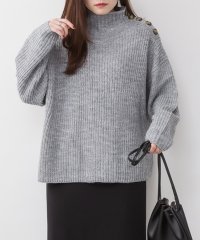 atONE/アットワン atONE バルキーサイドボタンハイネックセーター/507611478