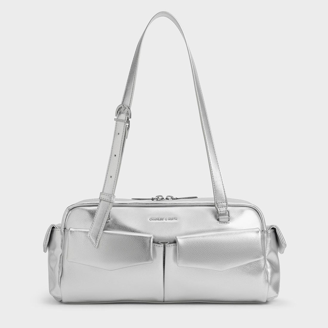 チャールズアンドキース レイチェル イロンゲイテッドマルチポケット ショルダー CHARLES & KEITH｜Rachel レイチェル イロンゲイテッドマルチ