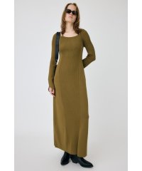 moussy/SQUARE NECK ロングニットドレス/507612761