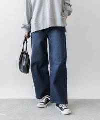 atONE/アットワン atONE ウエストリブワイドストレートデニムパンツ/507613576