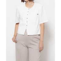 LOEUVRE/ルエブル LOEUVRE Tweed Snapped Crop Jacket/507613928