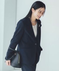 THE SHOP TK/【汚れ防止／シワになりにくい／セレモニー／通勤】ダブルクロスノーカラージャケット／洗える／サスティナブル/507618431