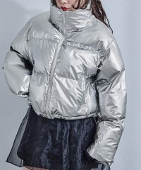 Fashion Letter/ファッションレター Fashion Letter メタリックカラー ショートダウンジャケット/507618977