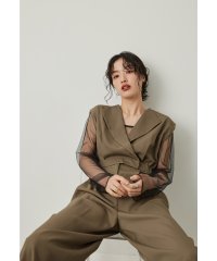 niana/ニアナ niana スタンドアウトカラーオールインパンツ 2点セット パンツドレス ストライプ 結婚式 成人式 二次会 同窓会 セレモニー パーティードレス オ/507618980