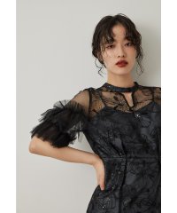 niana/ニアナ niana スパンコール刺繍レースドレス キーホールネック 結婚式 成人式 同窓会 ディナー デイリー パーティードレス オケージョンドレス お呼ばれワ/507618986
