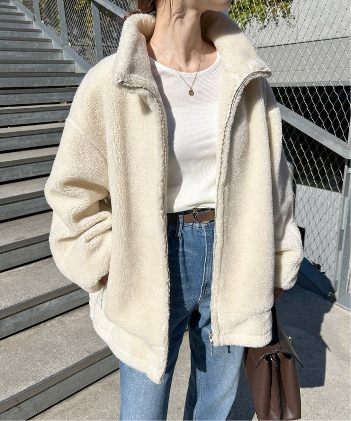 セール 30%OFF】《追加》ウール混ボアスタンドコクーンブルゾン セール 30%OFF】《追加》ウール混ボアスタンドコクーンブルゾン