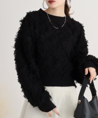 atONE/アットワン atONE 5Gフリンジジャガードショートプルオーバー/507621478