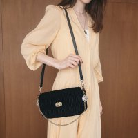 TOPKAPI/トプカピ TOPKAPI ベルベット キルティング ビジュー ショルダー バッグ/506893735