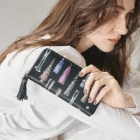 TOPKAPI/トプカピ TOPKAPI シュリンクレザー タッセル プリント ラウンド 長財布/507471100