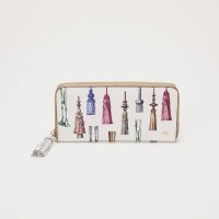 TOPKAPI/トプカピ TOPKAPI シュリンクレザー タッセル プリント ラウンド 長財布/507471100