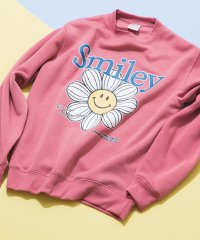 JEANS MATE/ジーンズメイト JEANS MATE 【SMILEY FACE】裏起毛 フラワープリント トレーナー/507513279