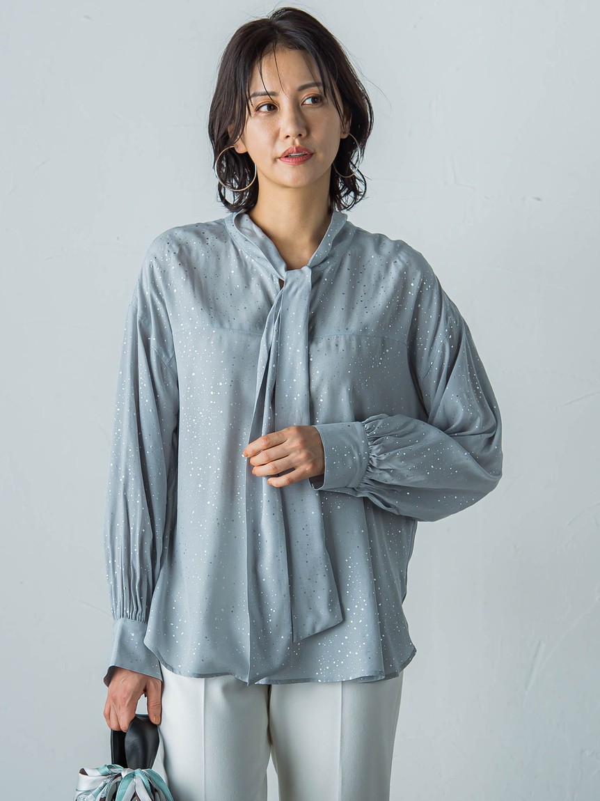 ロートレアモン LAUTREAMONT ピンタックcottonブラウス≪洗濯機