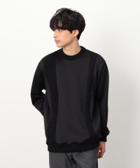 COMME CA ISM MENS/ダンボールニット×ニット コンビプルオーバー/507595835