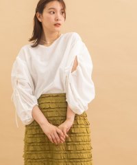 POU DOU DOU/プードゥドゥ POU DOU DOU 袖ドロストリボンブラウス/507619737