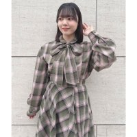 F.i.n.t/フィント F i.n.t ビッグリボンタイ付きチェックシャツ【洗える】/507621608