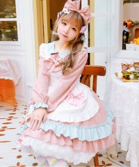 OSYAREVO/オシャレボ OSYAREVO 【ネット限定】コスプレ ビックリボン ティアードフリルメイド/507622081