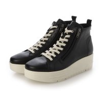 Milla Sports/ミラスポーツ Milla sports 楽ちん ソフトレザー ふかふか厚底レースアップ ハイカットスニーカー/507625892