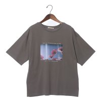 BAZAINE/バゼーヌ BAZAINE 接触冷感・USAコットン「プリントTシャツ」/507625917